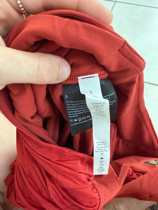 lululemon athletica Ruched-Side High-Rise Leggings - Rust - Picture 7 of 7